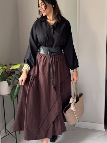 دامن قهوه ای